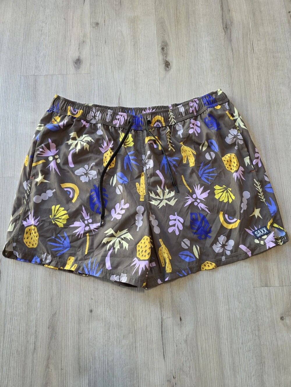 SAXX Oh Buoy 2N1 Volley 5" Swim Trunk Size XXL Floral